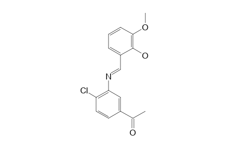 4'-chloro-3'-[(3-methoxysalicylidene)amino]acetophenone