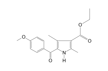 5-(p-anisoyl)-2,4-dimethylpyrrole-3-carboxylic acid, ethyl ester