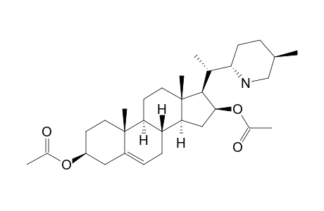 O,O'-DIACETYLDIHYDROSOLASODINE-A=(22S,25R)-22,26-EPIMINOCHOLEST-5-ENE-3-BETA,16-BETA-DIOL-DIACETATE