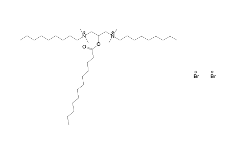 (2-hydroxytrimethylene)bis[dimethylnonylammonium]dibromide, laurate