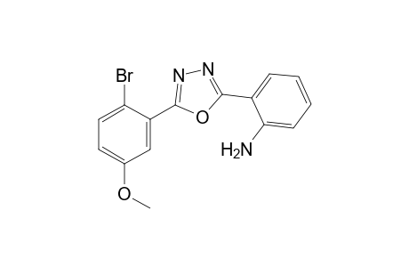 2-(o-aminophenyl)-5-(2-bromo-5-methoxyphenyl)-1,3,4-oxadiazole