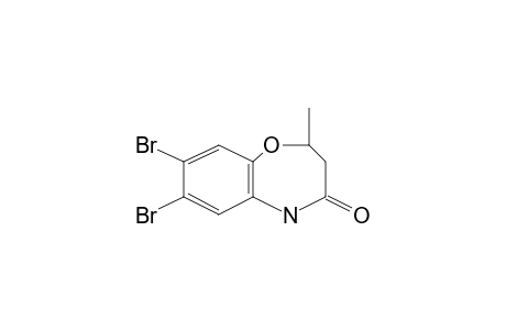 2,3-Dibromo-6-methyl-6,7-dihydro-9H-5-oxa-9-azabenzocyclohepten-8-one