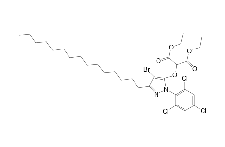 Propanedioic acid, 2-[[4-bromo-3-pentadecyl-1-(2,4,6-trichlorophenyl)-1H-pyrazol-5-yl]oxy]-, diethyl ester