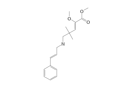 Z-METHYL-5-CINNAMYLAMINO-4,4-DIMETHYL-2-METHOXYPENT-2-ENOATE
