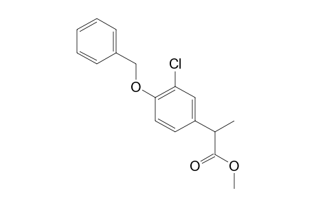 2-[4-(benzyloxy)-3-chlorophenyl]propionic acid, methyl ester