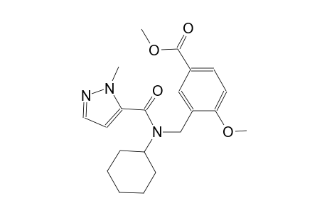 methyl 3-({cyclohexyl[(1-methyl-1H-pyrazol-5-yl)carbonyl]amino}methyl)-4-methoxybenzoate