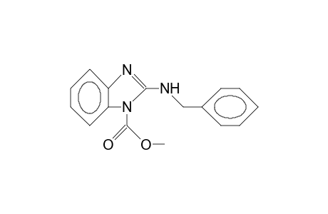 2-(benzylamino)benzimidazole-1-carboxylic acid methyl ester
