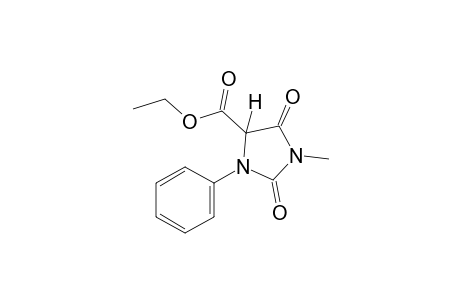2,5-dioxo-1-methyl-3-phenyl-4-imidazolidinecarboxylic acid, ethyl ester