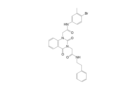 1,3-quinazolinediacetamide, N~1~-(4-bromo-3-methylphenyl)-1,2,3,4-tetrahydro-2,4-dioxo-N~3~-(2-phenylethyl)-