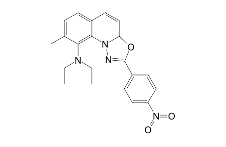 3aH-[1,3,4]Oxadiazolo[3,2-a]quinolin-5-amine, N,N-diethyl-4-methyl-2-(4-nitrophenyl)-