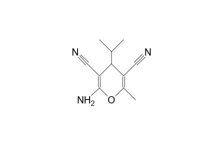 2-AMINO-3,5-DICYANO-6-METHYL-4-ISO-PROPYL-4H-PYRAN