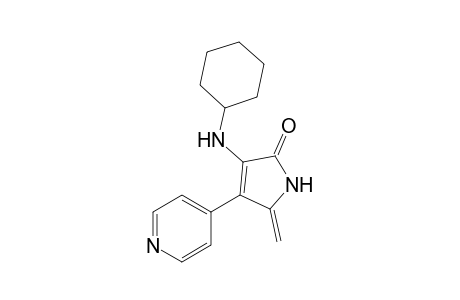 3-(Cyclohexylamino)-1,5-dihydro-5-methylene-4-(4-pyridinyl)-2H-pyrrol-2-one