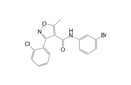N-(3-bromophenyl)-3-(2-chlorophenyl)-5-methyl-4-isoxazolecarboxamide