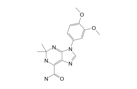 9-(3,4-dimethoxyphenyl)-2,2-dimethyl-1H-purine-6-carboxamide