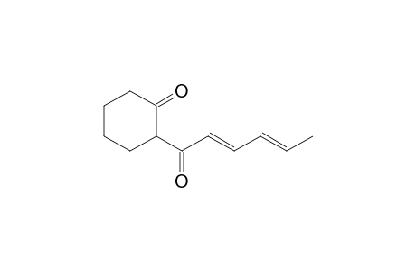2([E,E]-2,4-Hexadienoyl)-cyclohexanone