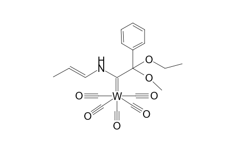 Pentacarbonyl[2-ethoxy-2-methoxy-2-phenyl-1-(2-propenylamino)ethyliden]tungsten(0)