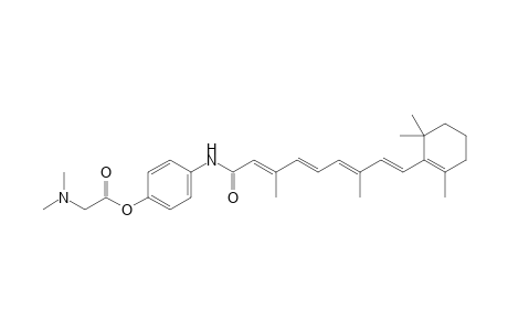 4-{[(2E,4E,6E,8E)-3,7-dimethyl-9-(2,6,6-trimethyl-1-cyclohexenyl)-2,4,6,8-nonatetraenoyl]amino}phenyl-2-(dimethylamino)acetate