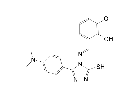 2-[(E)-({3-[4-(dimethylamino)phenyl]-5-sulfanyl-4H-1,2,4-triazol-4-yl}imino)methyl]-6-methoxyphenol