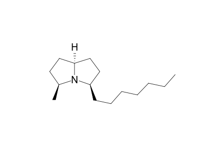 3-beta-Heptyl-2,3,5,6,7,7A-alpha-hexahydro-5-beta-methyl-1H-pyrrolizine