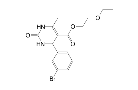 2-ethoxyethyl 4-(3-bromophenyl)-6-methyl-2-oxo-1,2,3,4-tetrahydro-5-pyrimidinecarboxylate