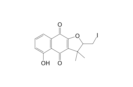 2,3-Dihydro-5-hydroxy-2-(iodomethyl)-3,3-dimethylnaphtho[2,3-b]furan-4,9-dione