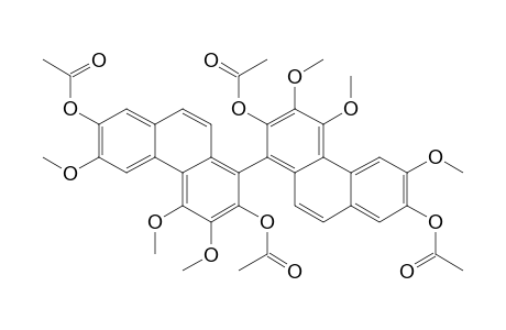 2,2',7,7'-TETRAACETOXY-3,3',4,4',6,6'-HEXAMETHOXY-1,1'-BIPHENANTHRYL