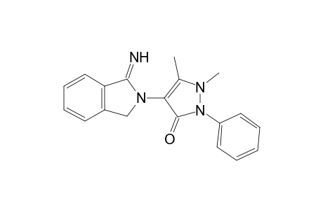 Pyrazol-3(2H)-one, 4-(1,3-dihydro-1-imino-2-isoindolyl)-1,5-dimethyl-2-phenyl-