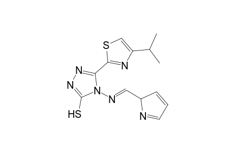 4-((2H-Pyrrol-2-yl)methyleneamino)-5-(4-isopropylthiazol-2-yl)-4H-1,2,4-triazole-3-thiol