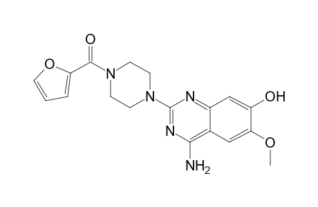 Prazosin-M (O-demethyl-) MS2