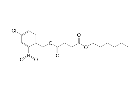 Succinic acid, 4-chloro-2-nitrobenzyl hexyl ester