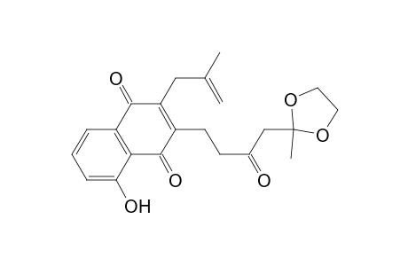 5-HYDROXY-2-(2-METHYLALLYL)-3-[4-(2-METHYL-1,3-DIOXOLAN-2-YL)-3-OXOBUTYL]-[1.4]-NAPHTHOQUINONE