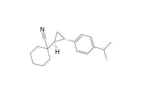 1-[(1S,2S)-2-(4-isopropylphenyl)cyclopropyl]cyclohexanecarbonitrile