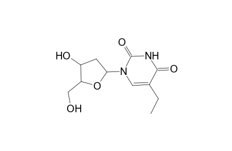 1-(2-DEOXY-BETA-D-LYXOFURANOSYL)-5-ETHYLURACIL