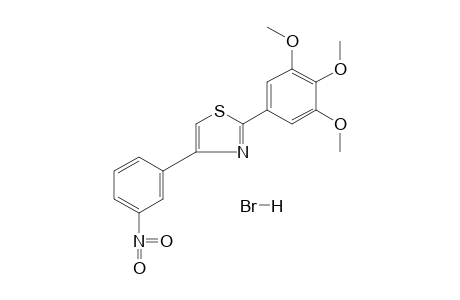 4-(m-nitrophenyl)-2-(3,4,5-trimethoxyphenyl)thiazole, hydrobromide