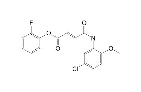 Fumaric acid, monoamide, N-(5-chloro-2-methoxyphenyl)-, 2-fluorophenyl ester