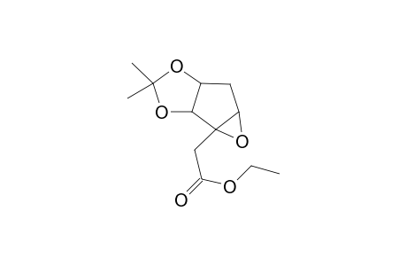 Ethyl (1'RS,5'SR,6'SR,7'SR)-(3',3'-dimethyl-6',7'-epoxy-2',4'dioxabicyclo[3.3.0]oct-6'-enyl)acetate