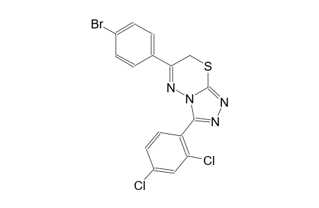 6-(p-BROMOPHENYL)-3-(2,4-DICHLOROPHENYL)-7H-s-TRIAZOLO[3,4-b][1,3,4]THIADIAZINE