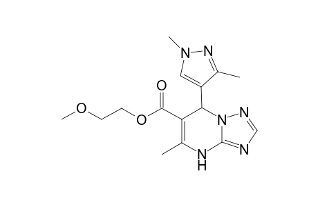 2-Methoxyethyl 7-(1,3-dimethyl-1H-pyrazol-4-yl)-5-methyl-4H,7H-[1,2,4]triazolo[1,5-a]pyrimidine-6-carboxylate