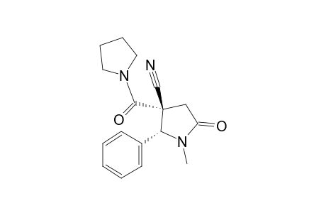 (2R,3R)-1-Methyl-5-oxo-2-phenyl-3-(pyrrolidine-1-carbonyl)pyrrolidine-3-carbonitrile