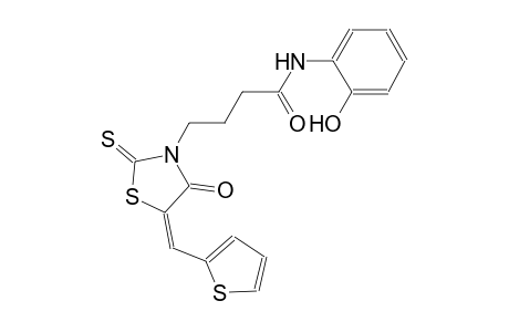 3-thiazolidinebutanamide, N-(2-hydroxyphenyl)-4-oxo-5-(2-thienylmethylene)-2-thioxo-, (5E)-