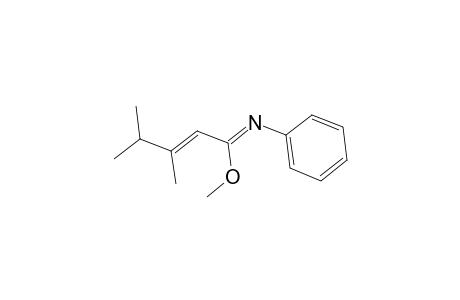 Methyl (1Z,2Z)-3,4-dimethyl-N-phenyl-2-pentenimidoate