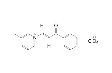 trans-1-(3-oxo-3-phenylpropenyl)-3-picolinium perchlorate