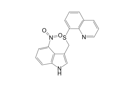 8-([(4-Nitro-1H-indol-3-yl)methyl]sulfanyl)quinoline