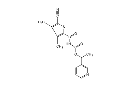 (5-cyano-3,4-dimethyl-2-thenoyl)carbamic acid, 1-(3-pyridyl)ethyl ester