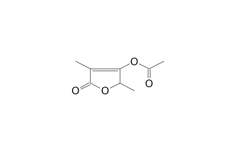 2,4-Dimethyl-5-oxo-2,5-dihydro-3-furanyl acetate