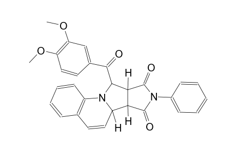 (6aR,6bS,9aR,10S)-10-(3,4-dimethoxybenzoyl)-8-phenyl-9a,10-dihydro-6aH-pyrrolo[3',4':3,4]pyrrolo[1,2-a]quinoline-7,9(6bH,8H)-dione