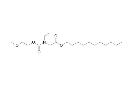 Glycine, N-ethyl-N-(2-methoxyethoxycarbonyl)-, undecyl ester