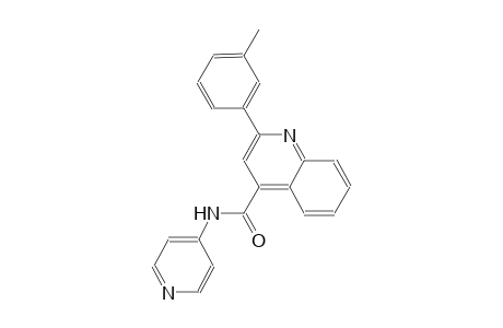 2-(3-methylphenyl)-N-(4-pyridinyl)-4-quinolinecarboxamide