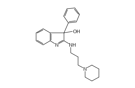 3-PHENYL-2-[(3-PIPERIDINOPROPYL)AMINO]-3H-INDOL-3-OL