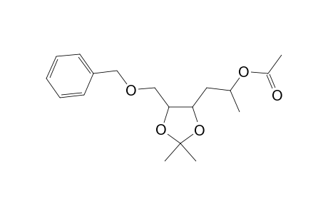 1,3-Dioxolane-4-ethanol, alpha,2,2-trimethyl-5-[(phenylmethoxy)methyl]-, acetate, [4R-[4alpha(R*),5beta]]-